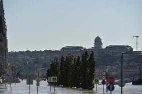 Flooding Of The Danube In Budapest, Hungary