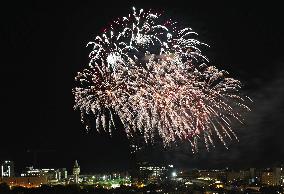 Fireworks at the La Merce festivities in Barcelona