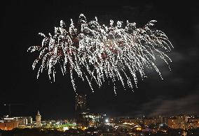 Fireworks at the La Merce festivities in Barcelona