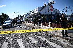 Six People Said To Be Migrants Slashed At A Residence On Fane Court And Everett Avenue In Brooklyn New York