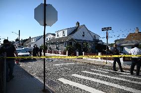 Six People Said To Be Migrants Slashed At A Residence On Fane Court And Everett Avenue In Brooklyn New York