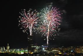 Fireworks at the La Merce festivities in Barcelona