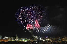 Fireworks at the La Merce festivities in Barcelona