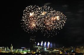 Fireworks at the La Merce festivities in Barcelona