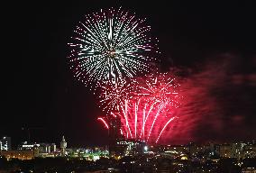 Fireworks at the La Merce festivities in Barcelona