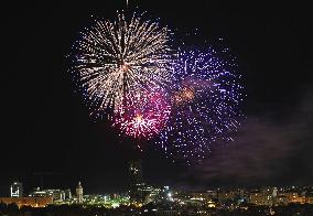 Fireworks at the La Merce festivities in Barcelona