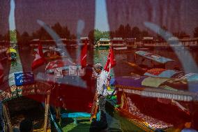 Jammu And Kashmir National Conference (JKNC) Elections Boat Rally In Srinagar