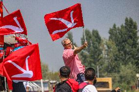 Jammu And Kashmir National Conference (JKNC) Elections Boat Rally In Srinagar