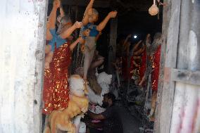 Durga Idol Making Ahead Of Durga Puja