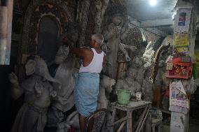 Durga Idol Making Ahead Of Durga Puja