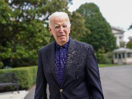 President Biden Returns To The White House After Quad Summit