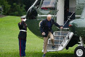 President Biden Returns To The White House After Quad Summit