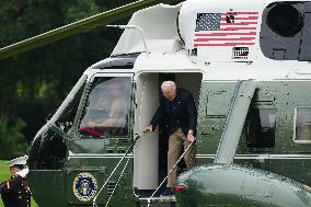 President Biden Returns To The White House After Quad Summit