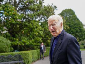 President Biden Returns To The White House After Quad Summit