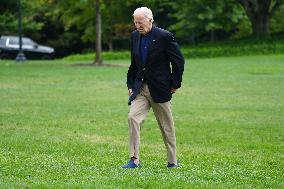 President Biden Returns To The White House After Quad Summit