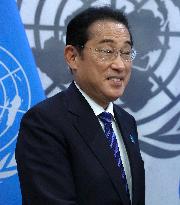 NY: UN Secretary General Meets H.E. Mr. Kishida Fumio, Prime Minister, Japan At The United Nations