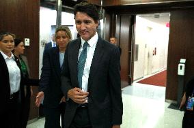 NY: UN Secretary General Meets H.E. Mr. Justin Trudeau, Prime Minister, Canada At The United Nations