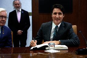 NY: UN Secretary General Meets H.E. Mr. Justin Trudeau, Prime Minister, Canada At The United Nations