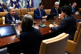 NY: UN Secretary General Meets H.E. Mr. Justin Trudeau, Prime Minister, Canada At The United Nations