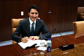 NY: UN Secretary General Meets H.E. Mr. Justin Trudeau, Prime Minister, Canada At The United Nations