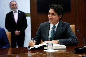 NY: UN Secretary General Meets H.E. Mr. Justin Trudeau, Prime Minister, Canada At The United Nations