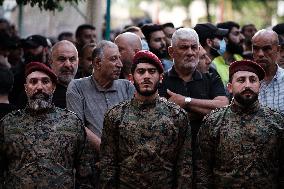 Hezbollah Commander Ibrahim Aqeel Funeral - Beirut