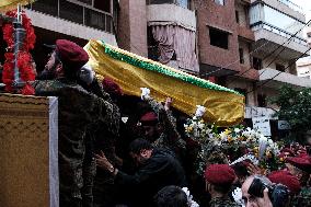 Hezbollah Commander Ibrahim Aqeel Funeral - Beirut