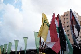 Hezbollah Commander Ibrahim Aqeel Funeral - Beirut