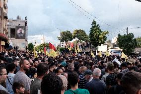 Hezbollah Commander Ibrahim Aqeel Funeral - Beirut