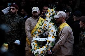 Hezbollah Commander Ibrahim Aqeel Funeral - Beirut