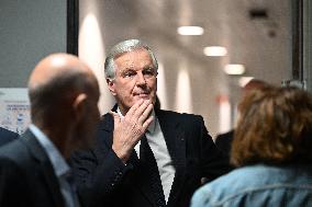 PM Barnier Appears At News Broadcast - Paris