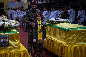 Hezbollah Commander Ibrahim Aqeel Funeral - Beirut