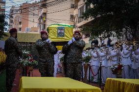 Hezbollah Commander Ibrahim Aqeel Funeral - Beirut