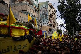 Hezbollah Commander Ibrahim Aqeel Funeral - Beirut