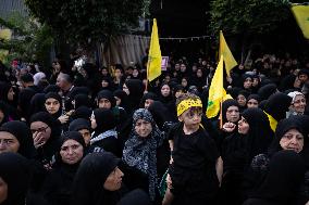 Hezbollah Commander Ibrahim Aqeel Funeral - Beirut