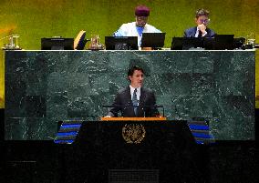 Trudeau At The UN Headquarters - NYC