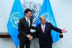 Trudeau At The UN Headquarters - NYC