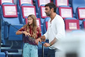 VIP on the stand in Serie A Enilive 2024/2025 - day 5 - AS Roma vs Udinese Calcio, Stadio Olimpico in Rome