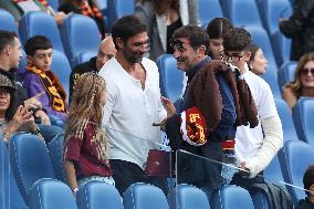 VIP on the stand in Serie A Enilive 2024/2025 - day 5 - AS Roma vs Udinese Calcio, Stadio Olimpico in Rome