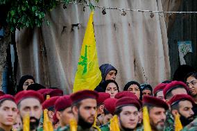 Hezbollah Commander Ibrahim Aqeel Funeral - Beirut