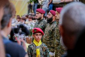 Hezbollah Commander Ibrahim Aqeel Funeral - Beirut