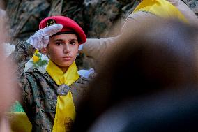 Hezbollah Commander Ibrahim Aqeel Funeral - Beirut