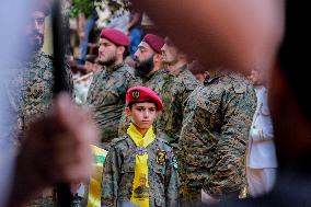 Hezbollah Commander Ibrahim Aqeel Funeral - Beirut