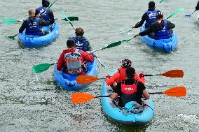 Participants In The Lyon Kayak