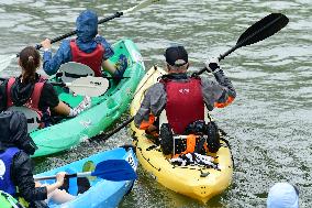 Participants In The Lyon Kayak