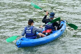 Participants In The Lyon Kayak