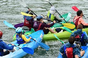 Participants In The Lyon Kayak