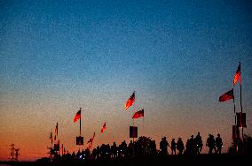 Special Sunset March Held In Nijmegen.