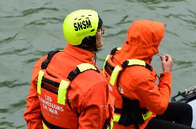 Sea Rescuers On A Boat