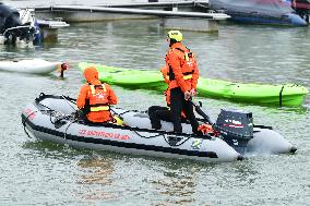 Sea Rescuers On A Boat